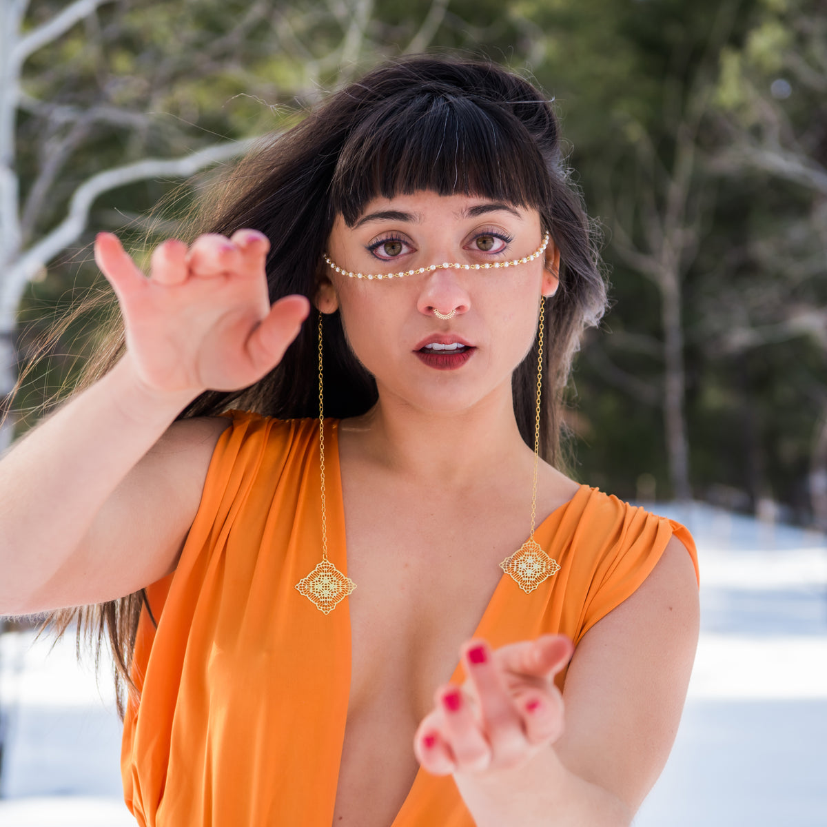 Fairy Drops Face Chain & Necklace ✦ Chakra Jewelry